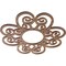 Ekena Millwork Cohen Wood Fretwork Pierced Ceiling Medallion, Walnut, 16"OD x 5 1/2"ID x 1/4"T CMWP16X16X0250COWA - alternate 3